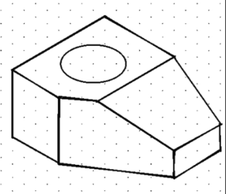 show the front view, right side view and top view