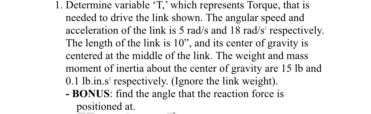 Determine variable ' T , ' which represents