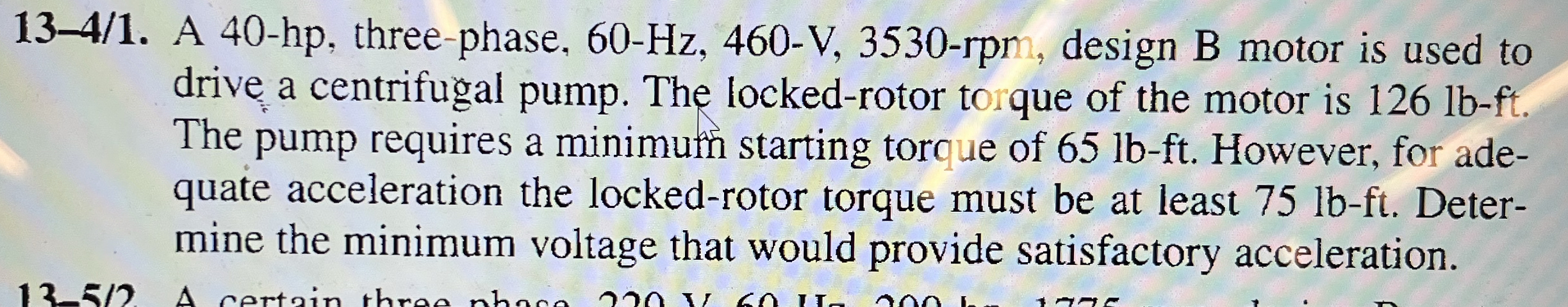 1 3 - 4 / 1 . A 4 0 - h p , three - phase, 6 0 -