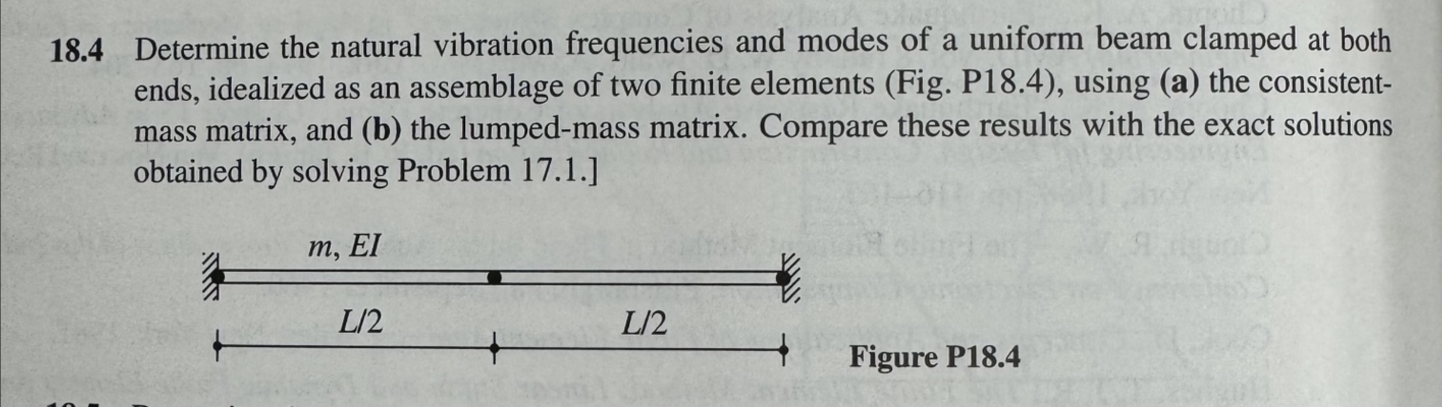 1 8 . 4 Determine the natural vibration