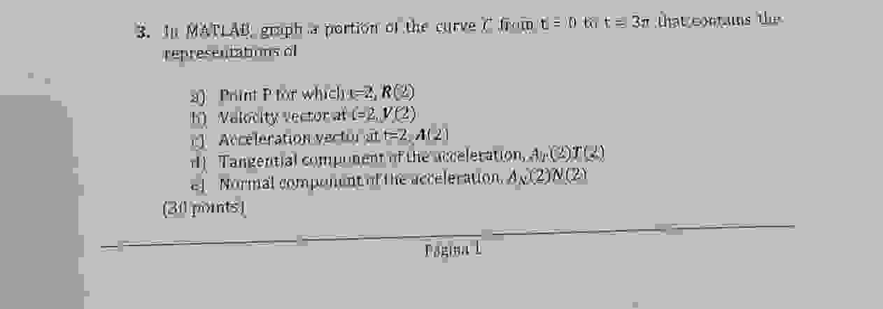 R ( t ) = 2 cos ( t ) i + 2 sin ( t ) j + 5 tk In