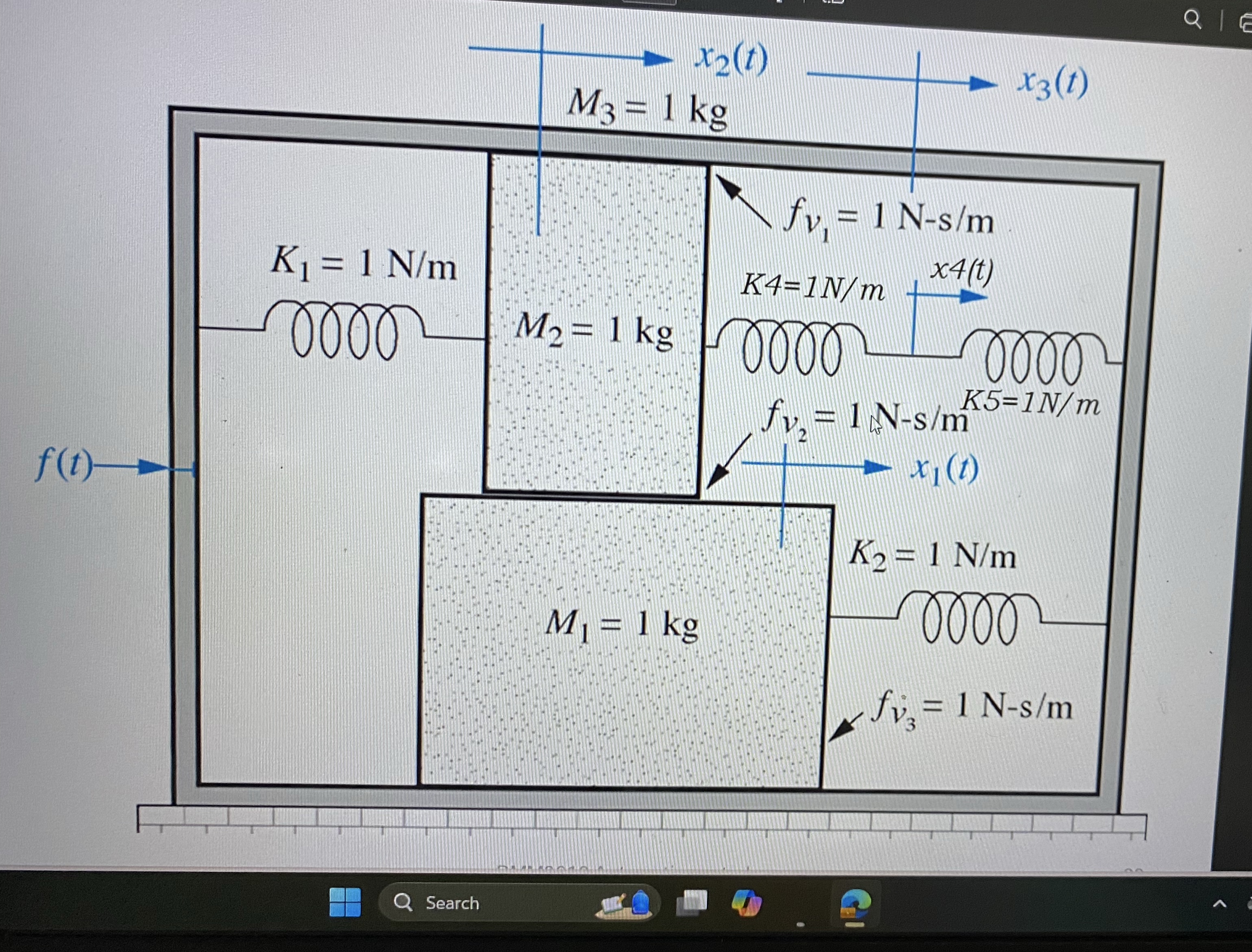 Solve this transfer function system.