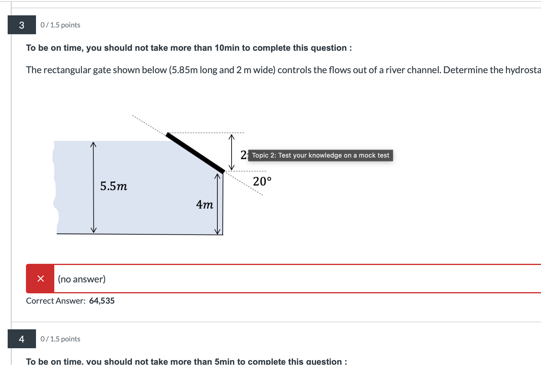 To be on time, you should not take more than 1 0