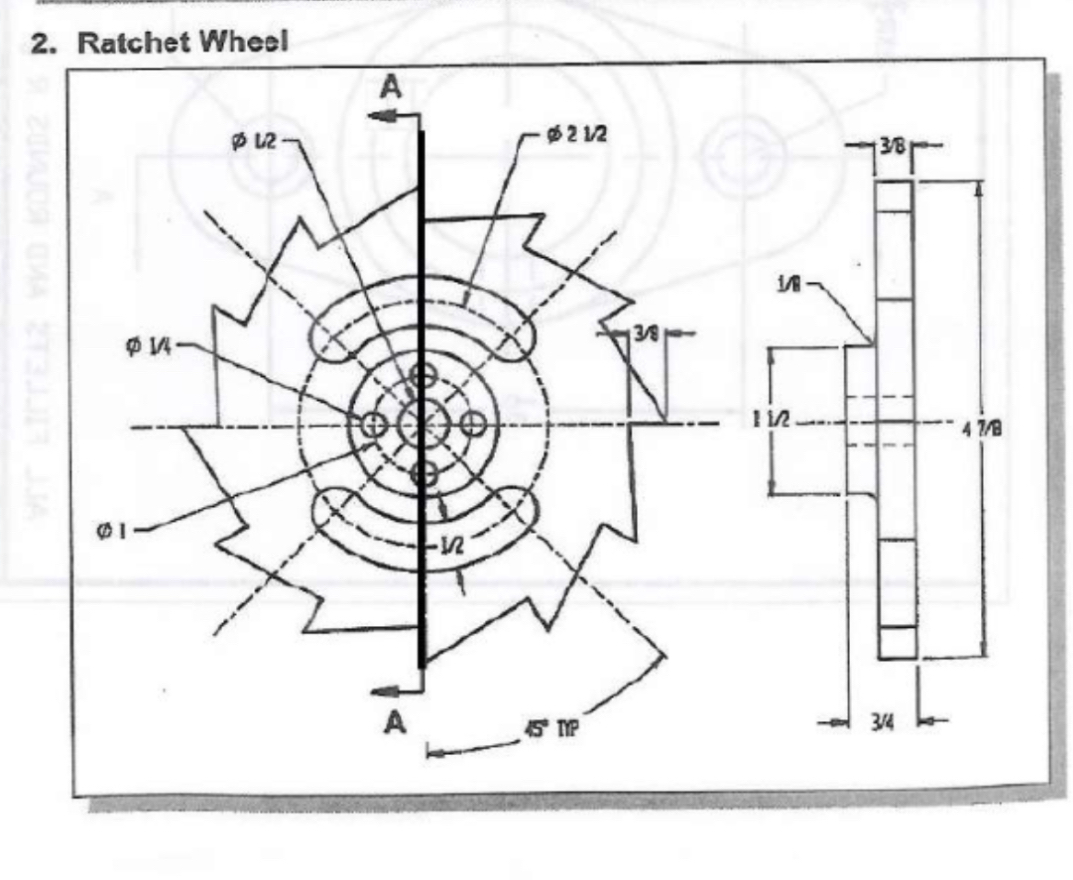 Ratchet Wheel I need more information on the