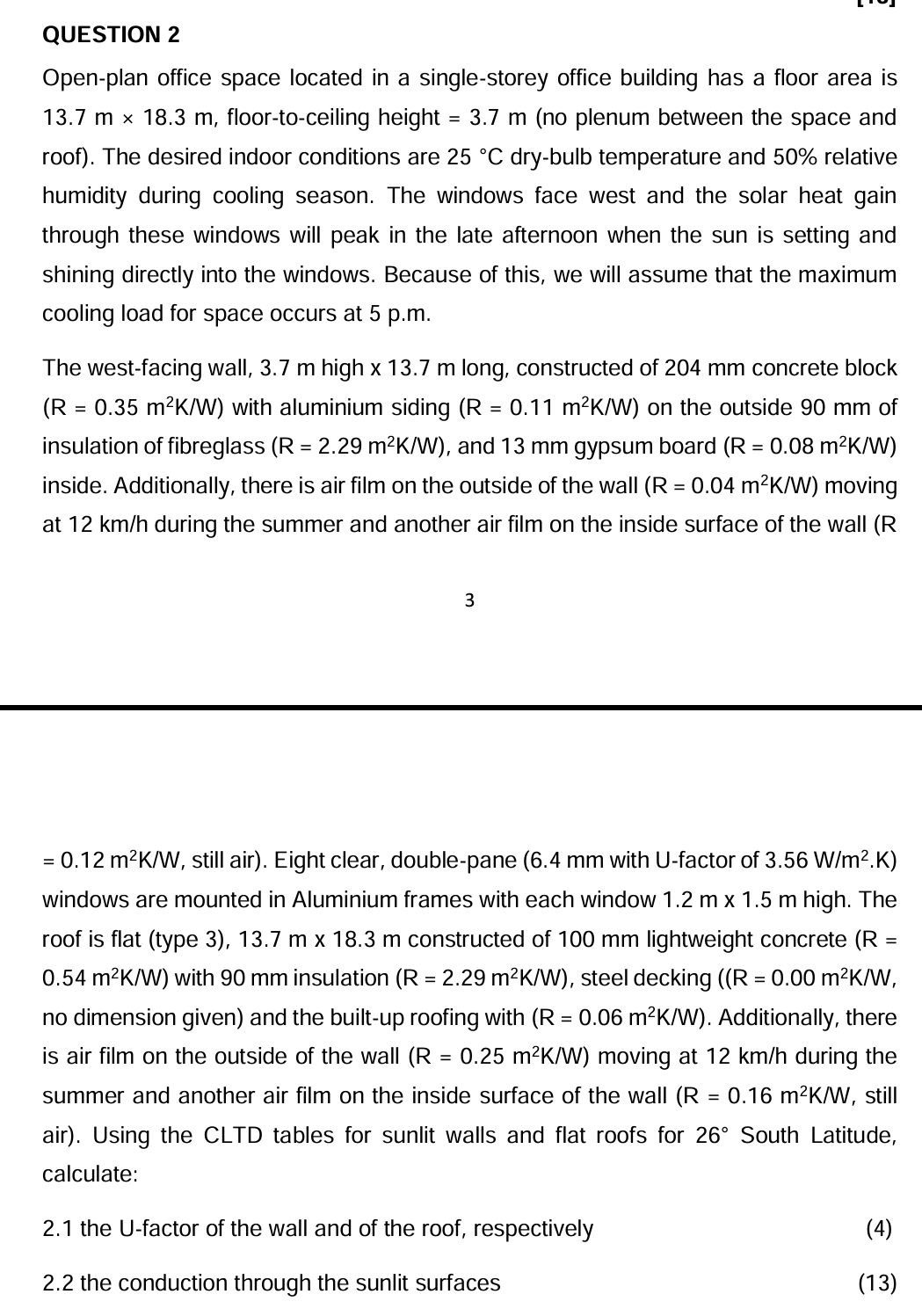 = 0 . 1 2 m 2 K W , still air ) . Eight clear,