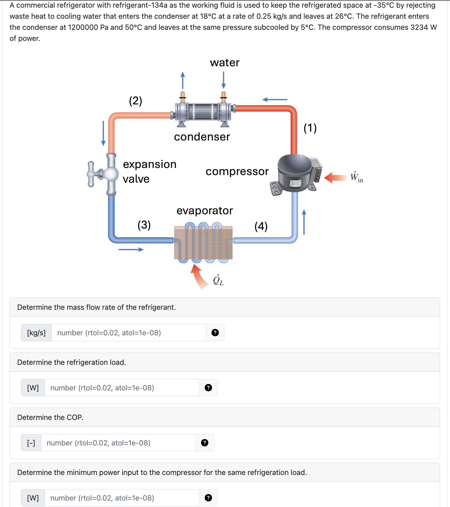 A commercial refrigerator with refrigerant - 1 3