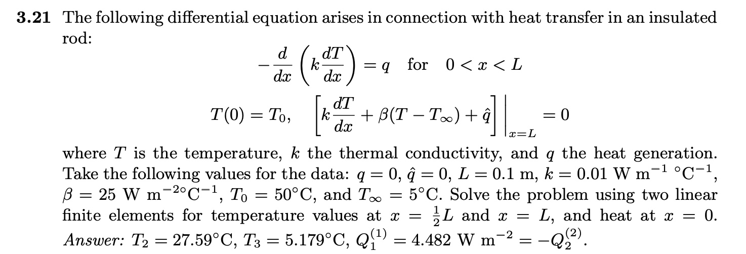 3 . 2 1 The following differential equation