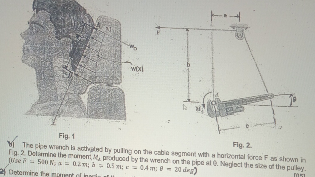Fig. 1 Fig. 2 . b ) The pipe wrench is activated