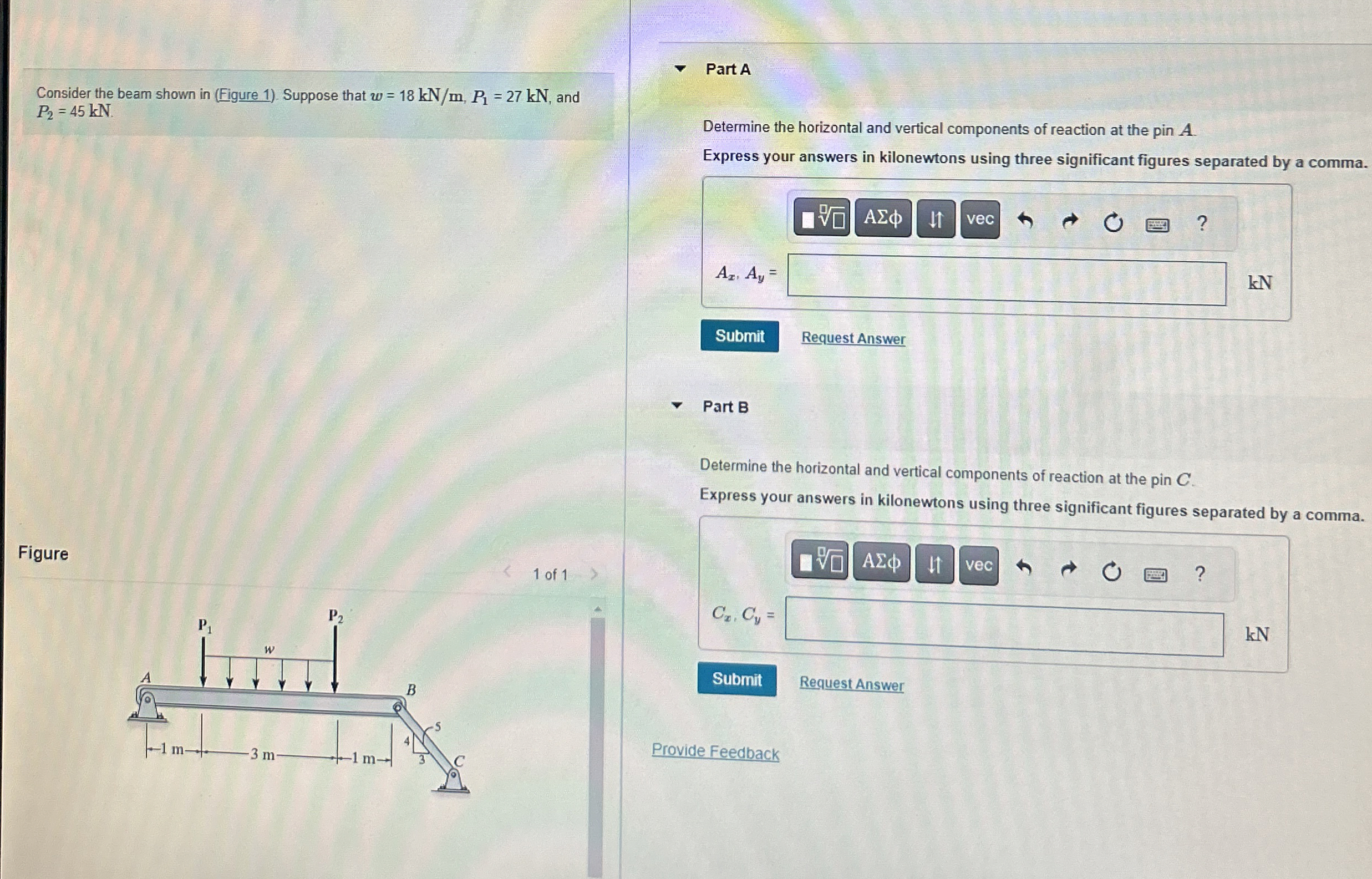 Consider the beam shown in ( Figure 1 ) . Suppose