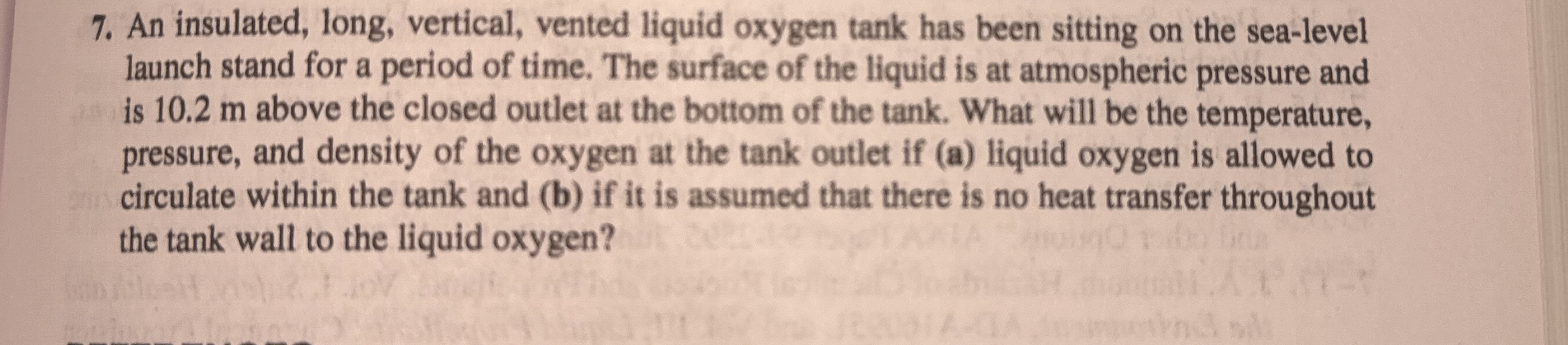 An insulated, long, vertical, vented liquid