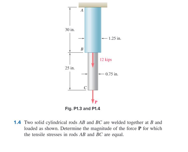 Fig. P 1 . 3 and P 1 . 4 1 . 4 Two solid