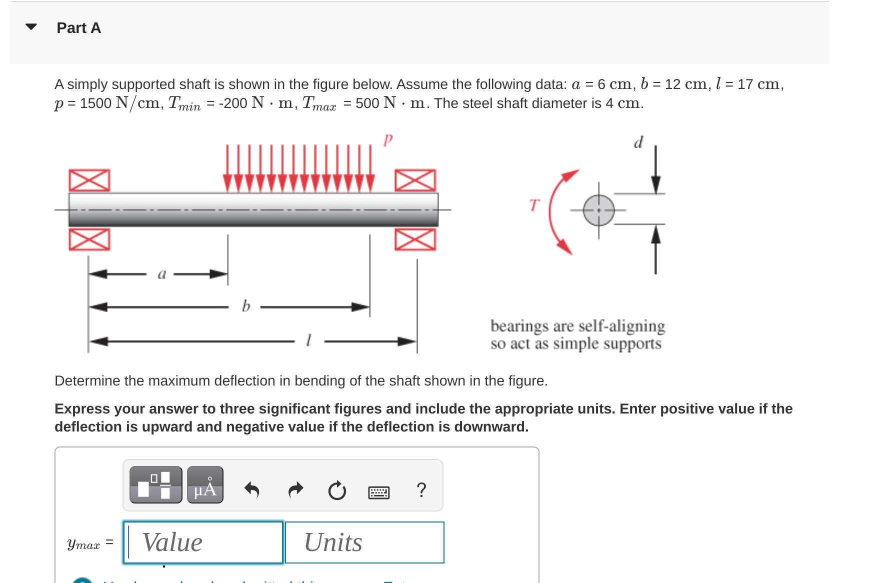 Part A Part B Determine the magnitude of the