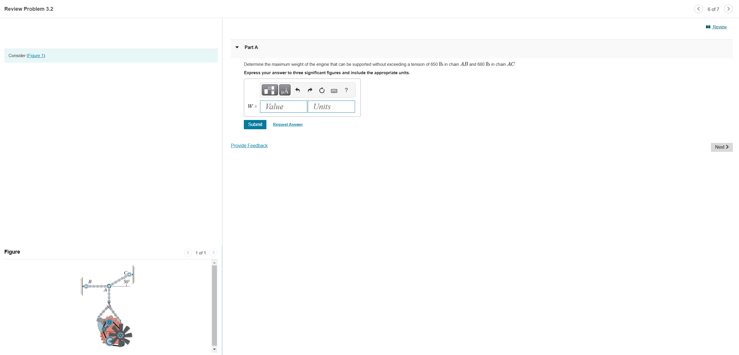 Review Problem 3 . 2 Determine the maximum weight