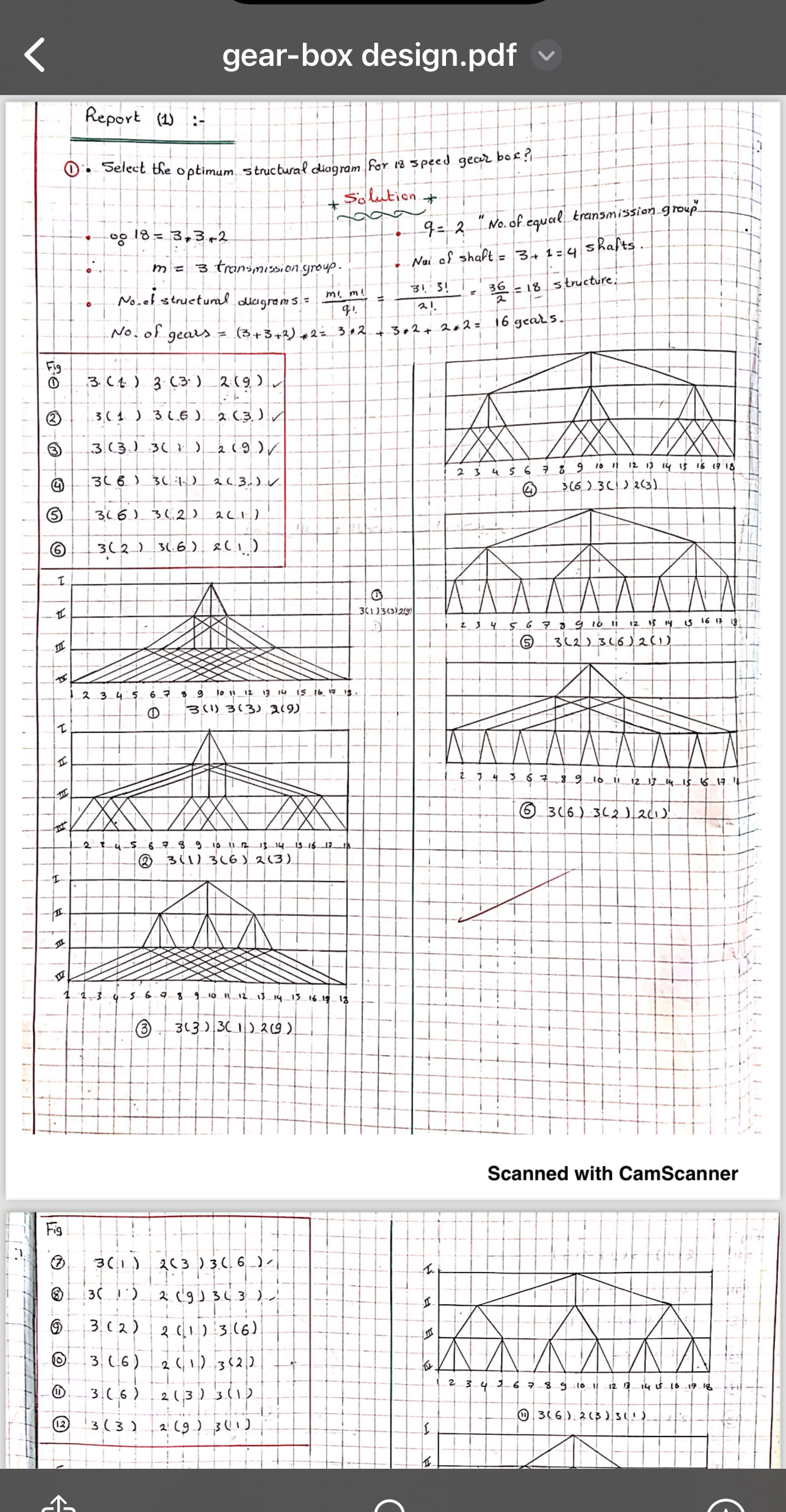gear - box design.pdf Report ( 1 ) : - ( 1 ) -