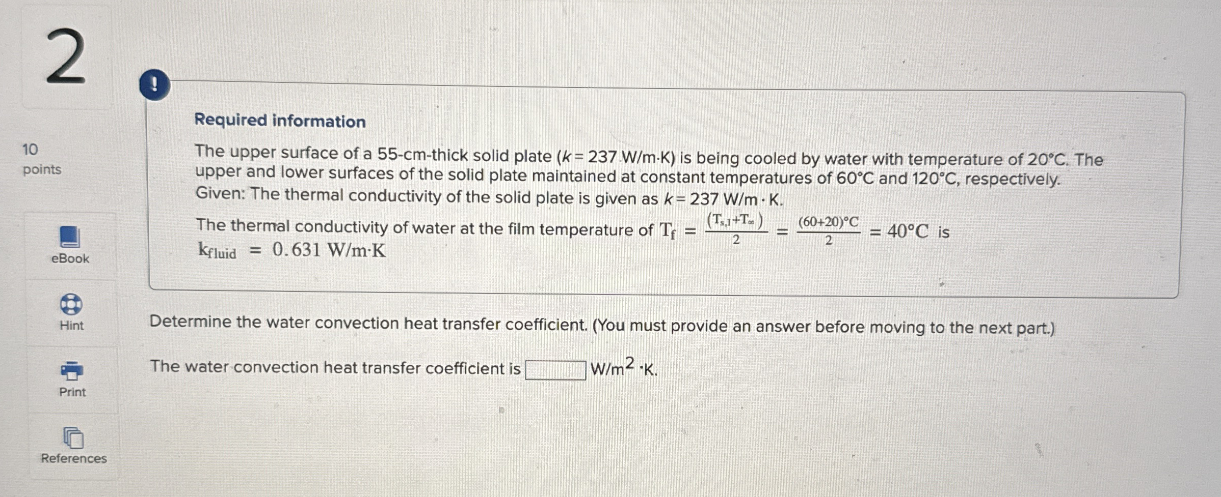 ! 1 0 points Required information The upper