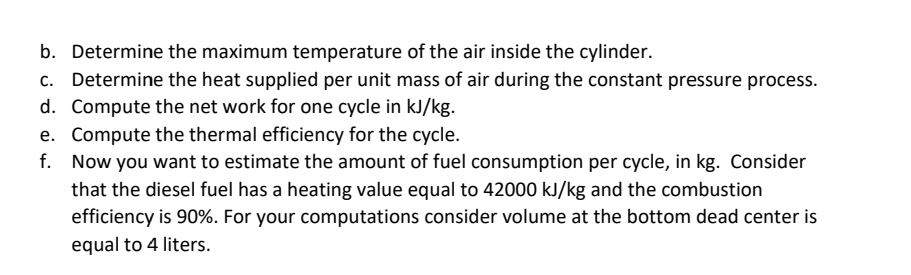 Problem 4 - Diesel cycle with irreversibility ( 1