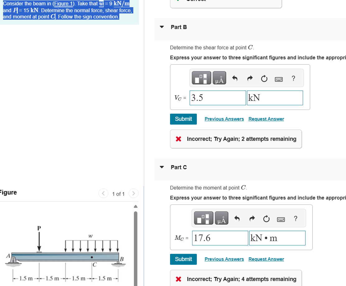 Consider the beam in ( Figure 1 ) . Take that \ (