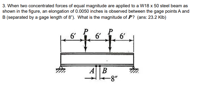 3 . When two concentrated forces of equal