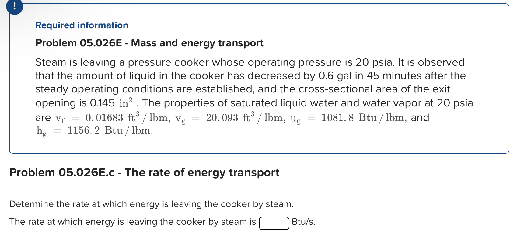 Required information Problem 0 5 . 0 2 6 E - Mass