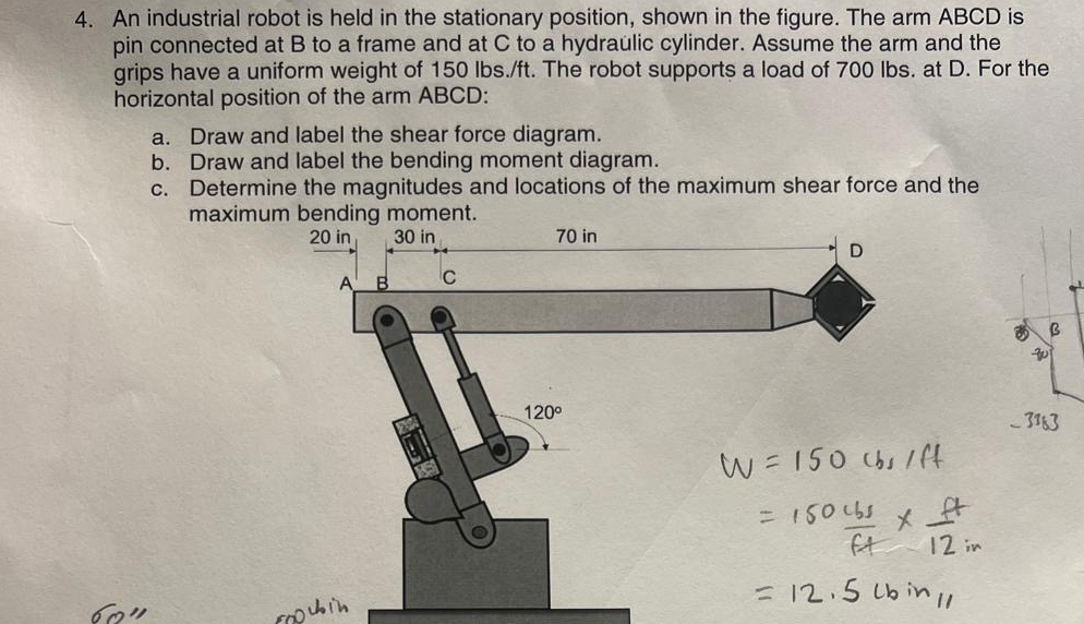 An industrial robot is held in the stationary