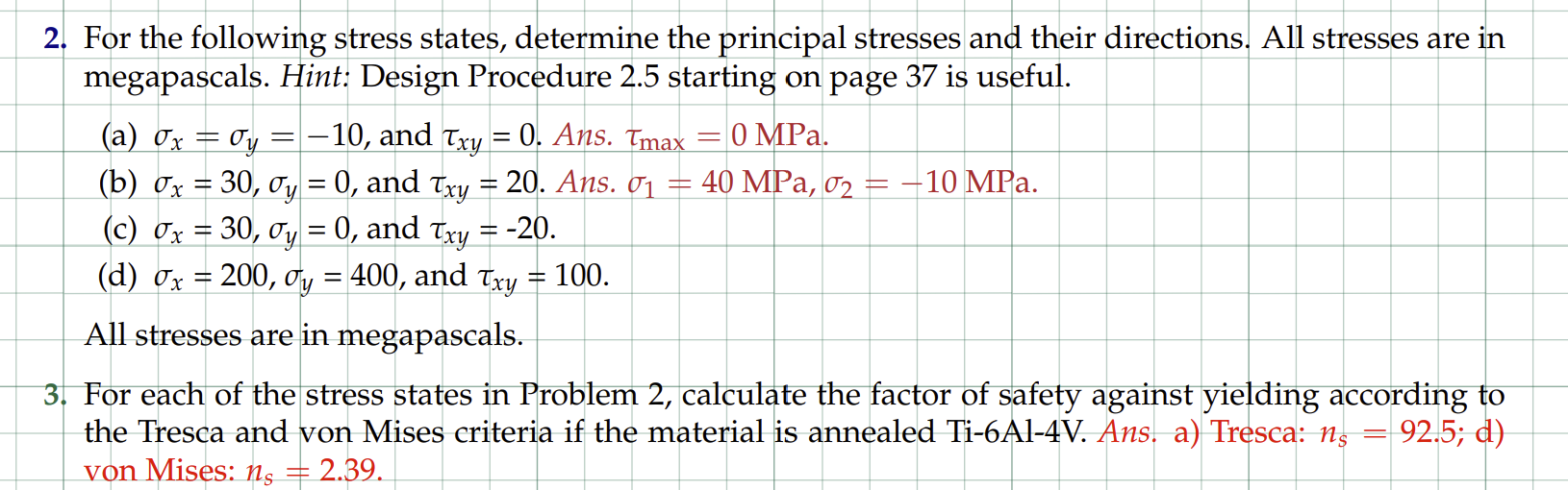 Please solve the following clearly showing each