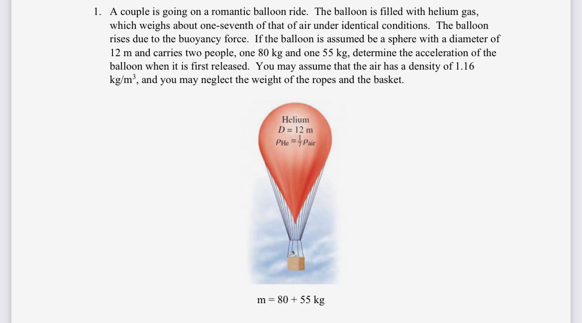 A couple is going on a romantic balloon ride. The