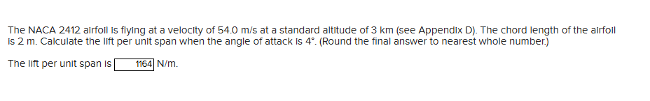The NACA 2 4 1 2 alrfoll is flying at a velocity