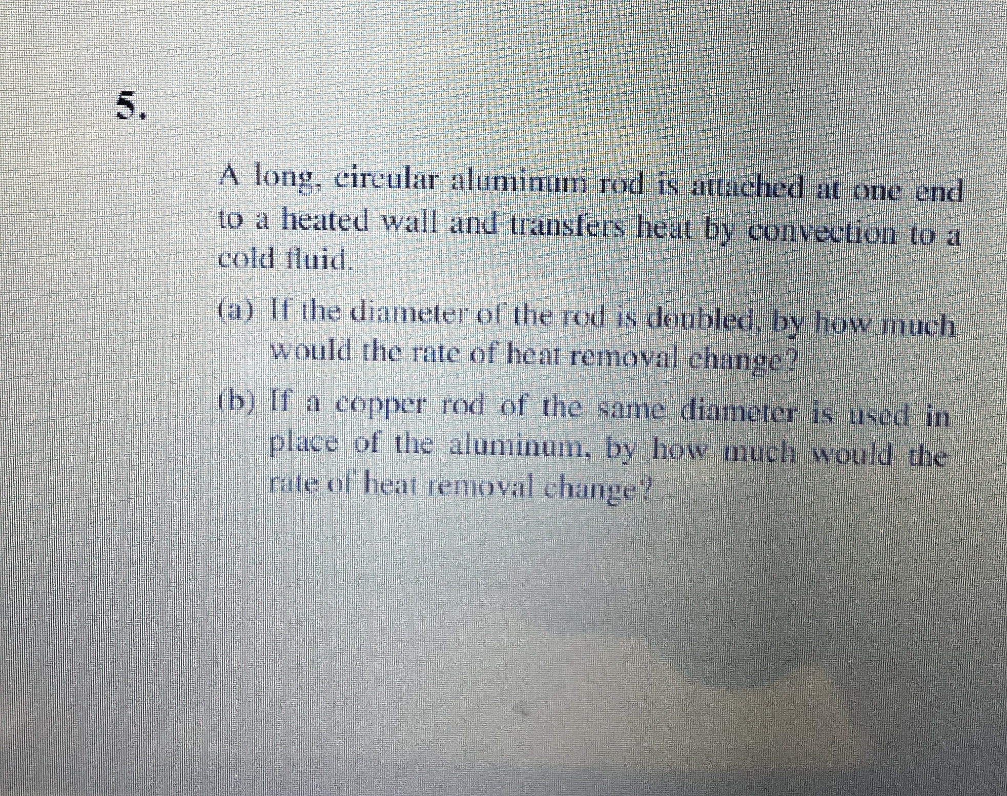 A long, circular aluminum rod is attached at one