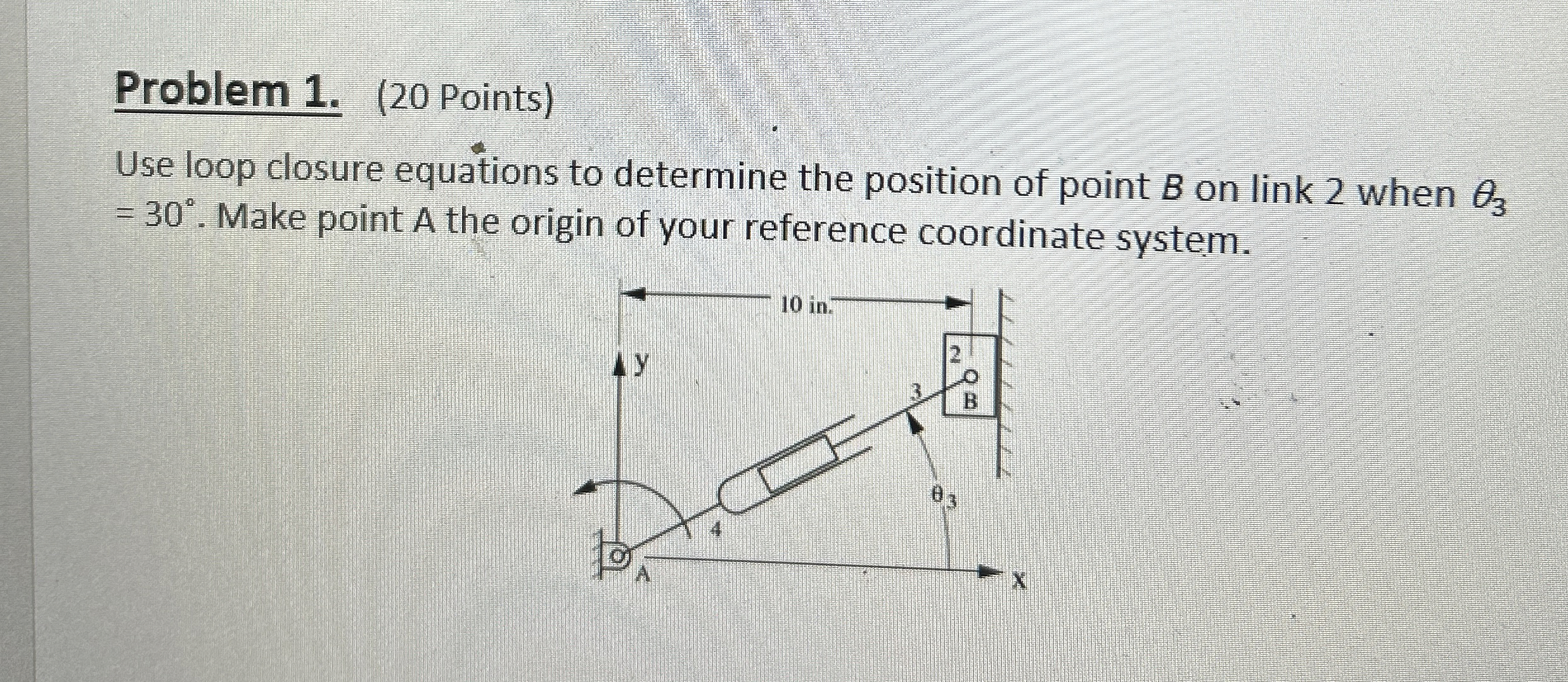 Problem 1 . ( 2 0 Points ) Use loop closure
