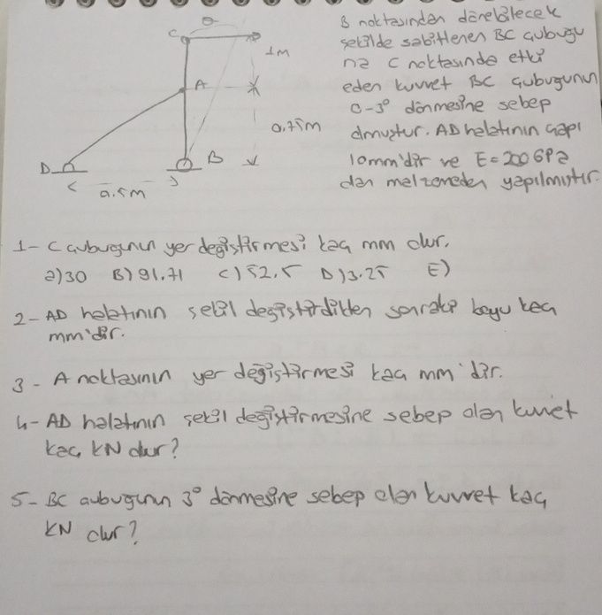 B noktasindar d nebilecek selilde sabitteres BC