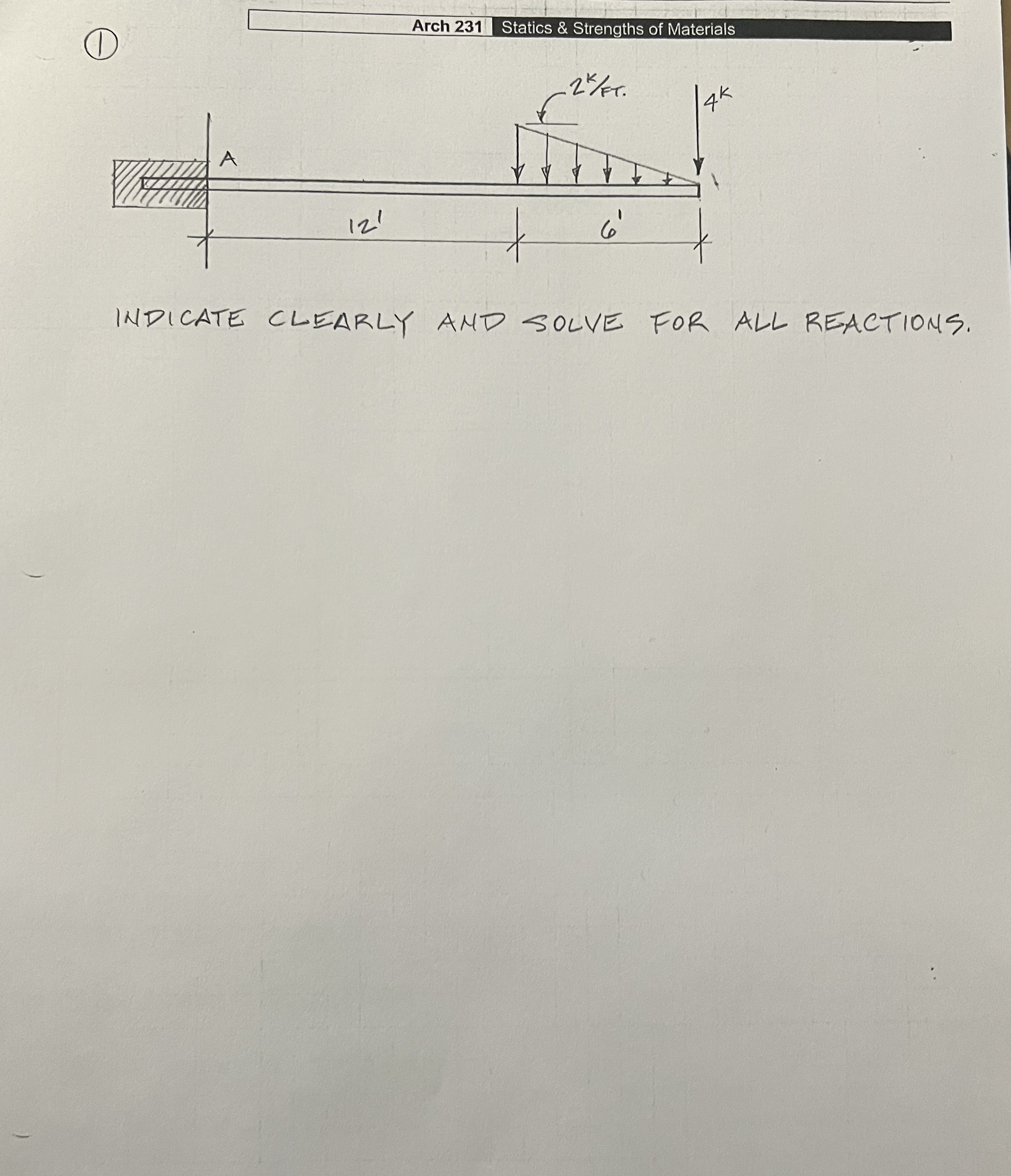 ( 1 ) Arch 2 3 1 Statics & Strengths of Materials