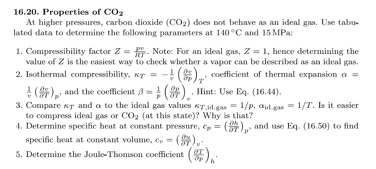 1 6 . 2 0 . Properties of C O 2 At higher