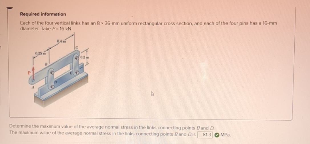 The question asked to find the average normal