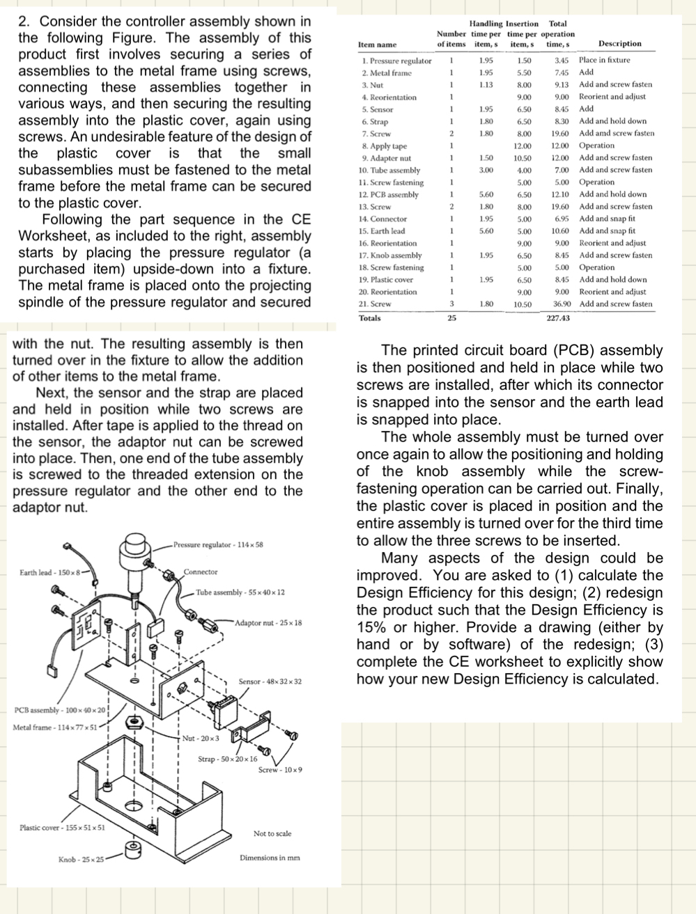 Please Solve it ASAP! ) Calculate the design