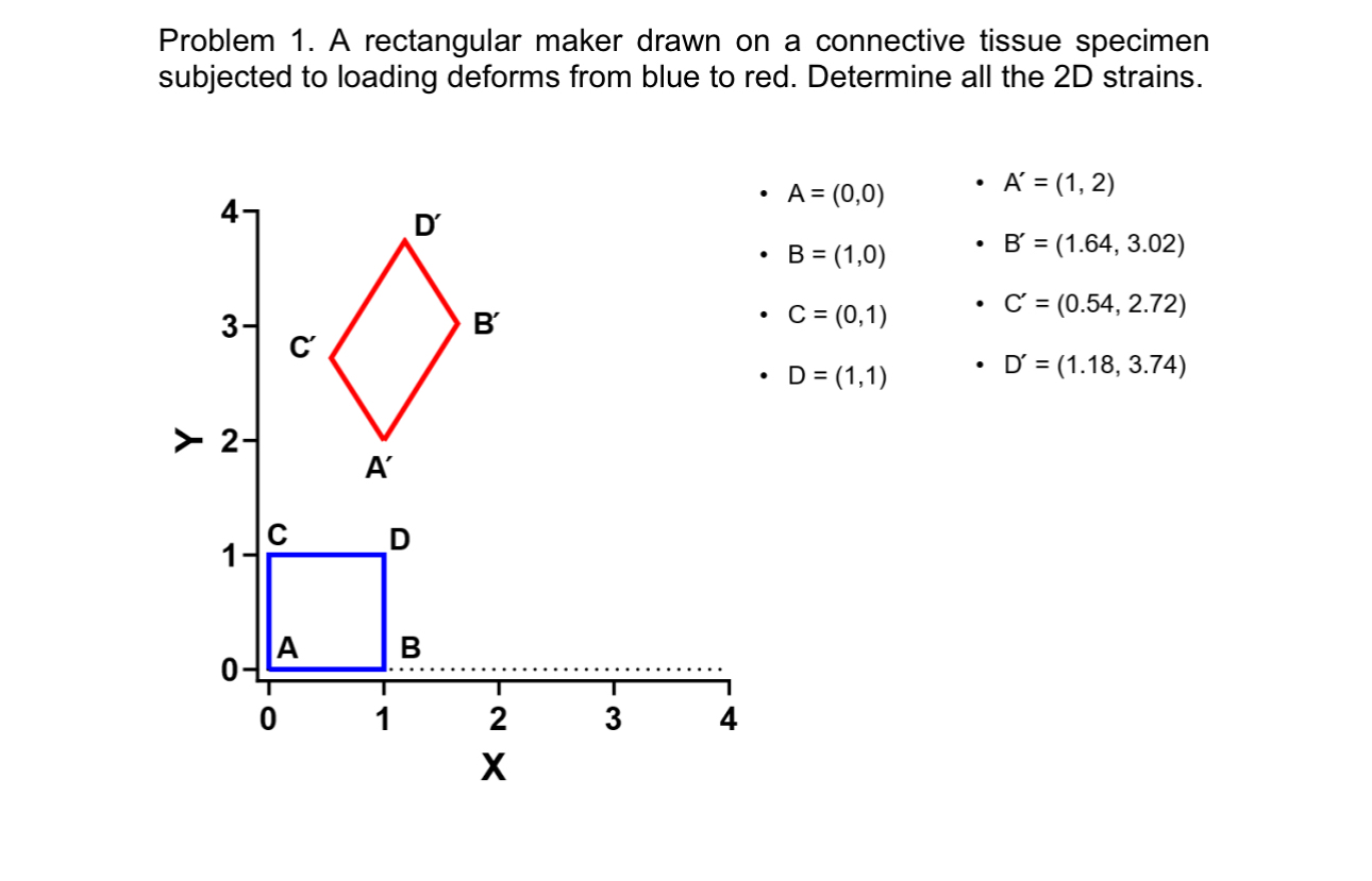 Problem 1 . A rectangular maker drawn on a