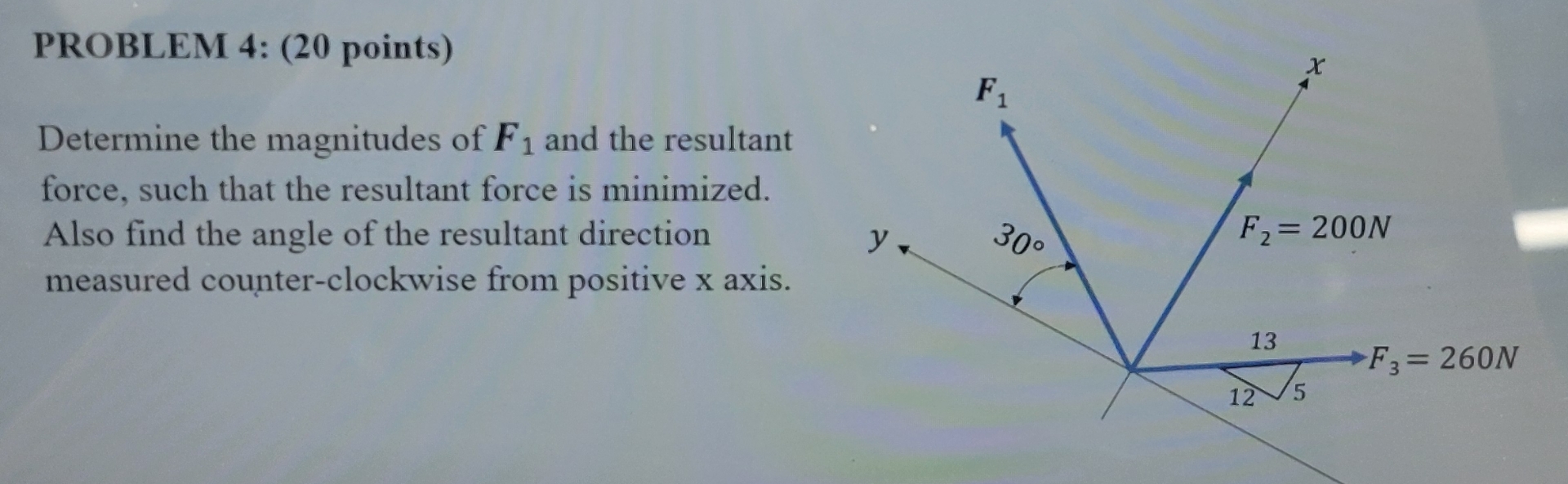 PROBLEM 4 : ( 2 0 points ) Determine the