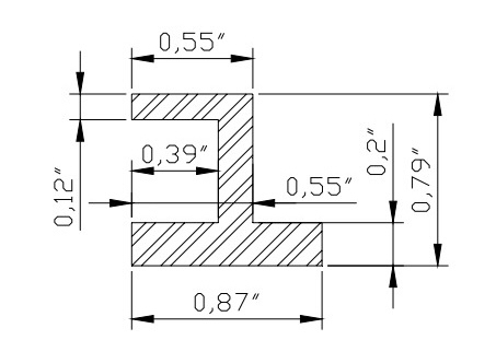 The piece below is obtained by indirect cold