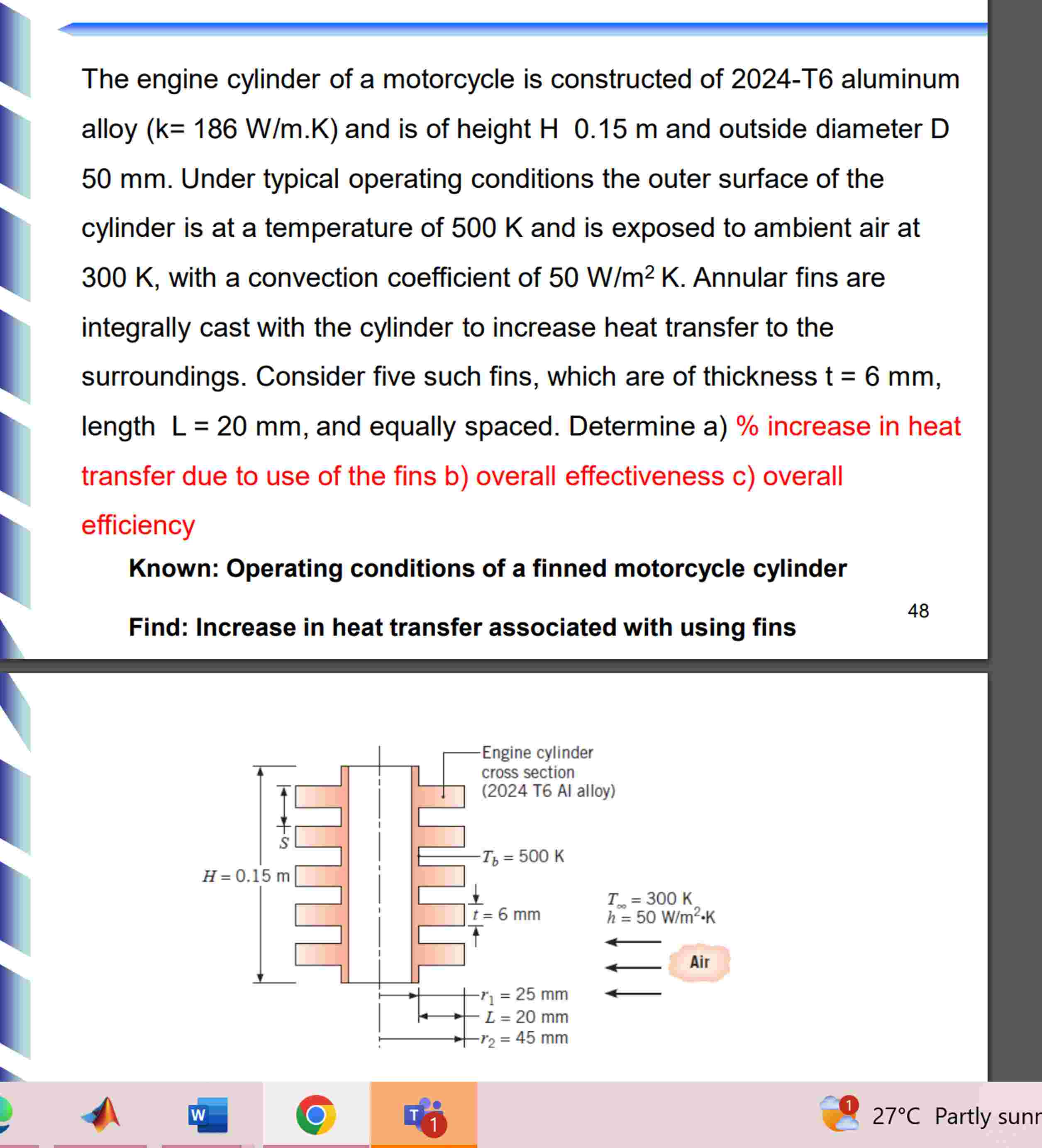 The engine cylinder of a motorcycle is