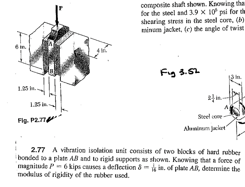 2 . 7 7 A vibration isolation unit consists of