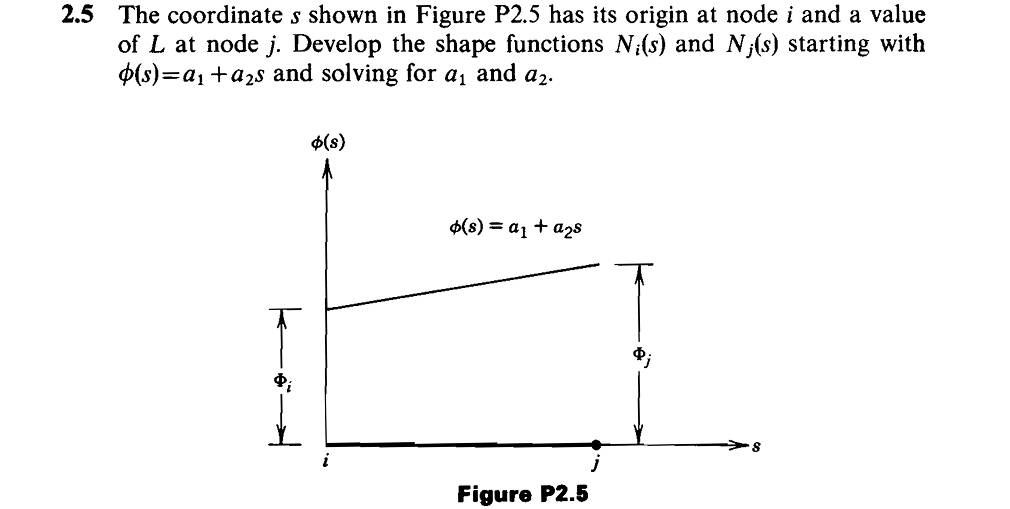 2 . 5 The coordinate s shown in Figure P 2 . 5