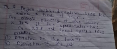 Q A Pefton twibinesdevelops 3 2 0 0 keW under a