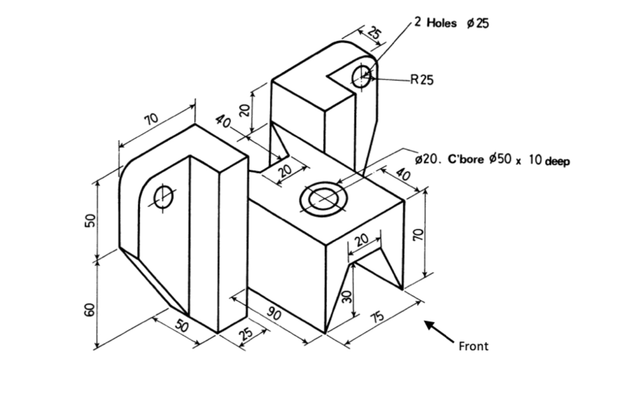 please show me orthogonal projection for this