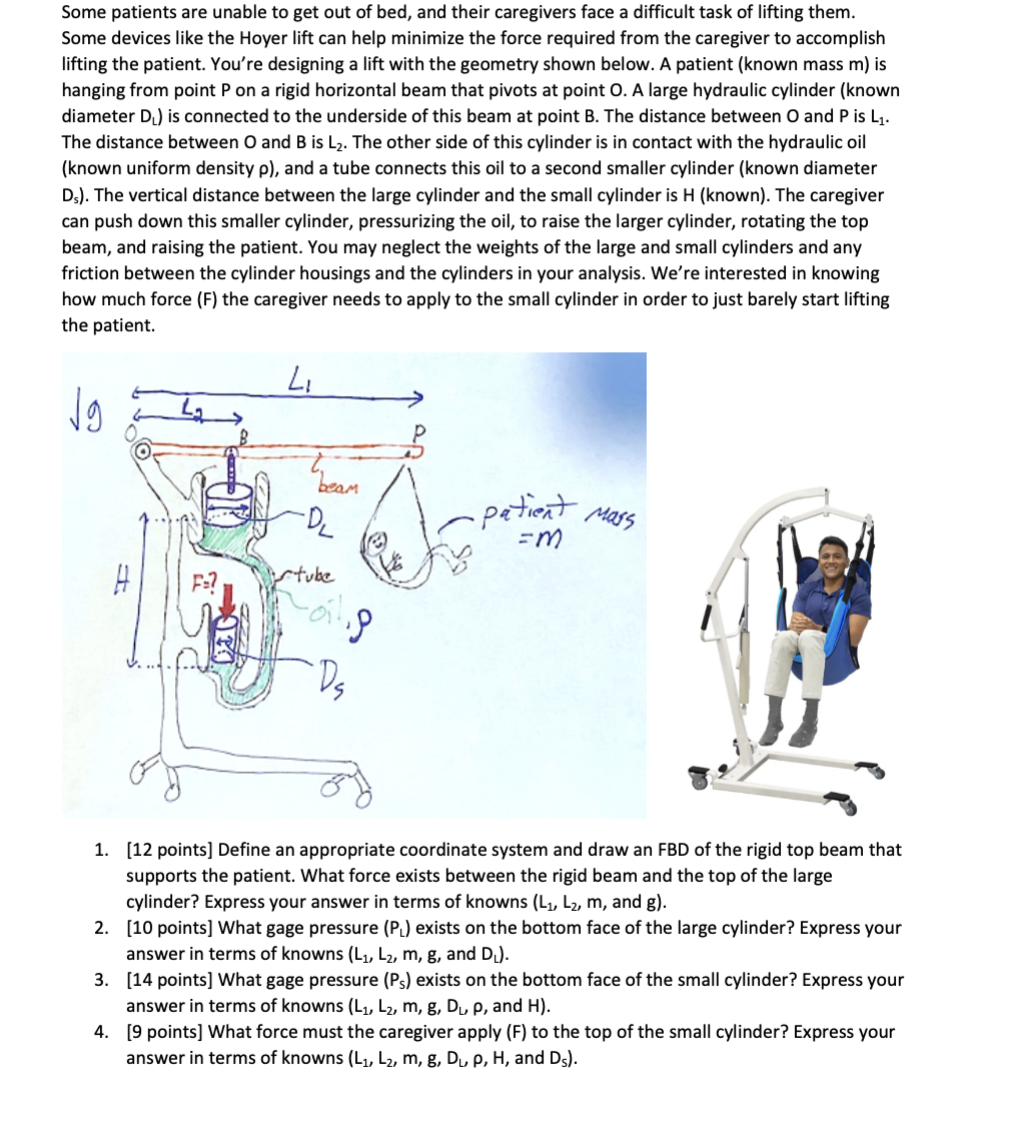 Some patients are unable to get out of bed, and