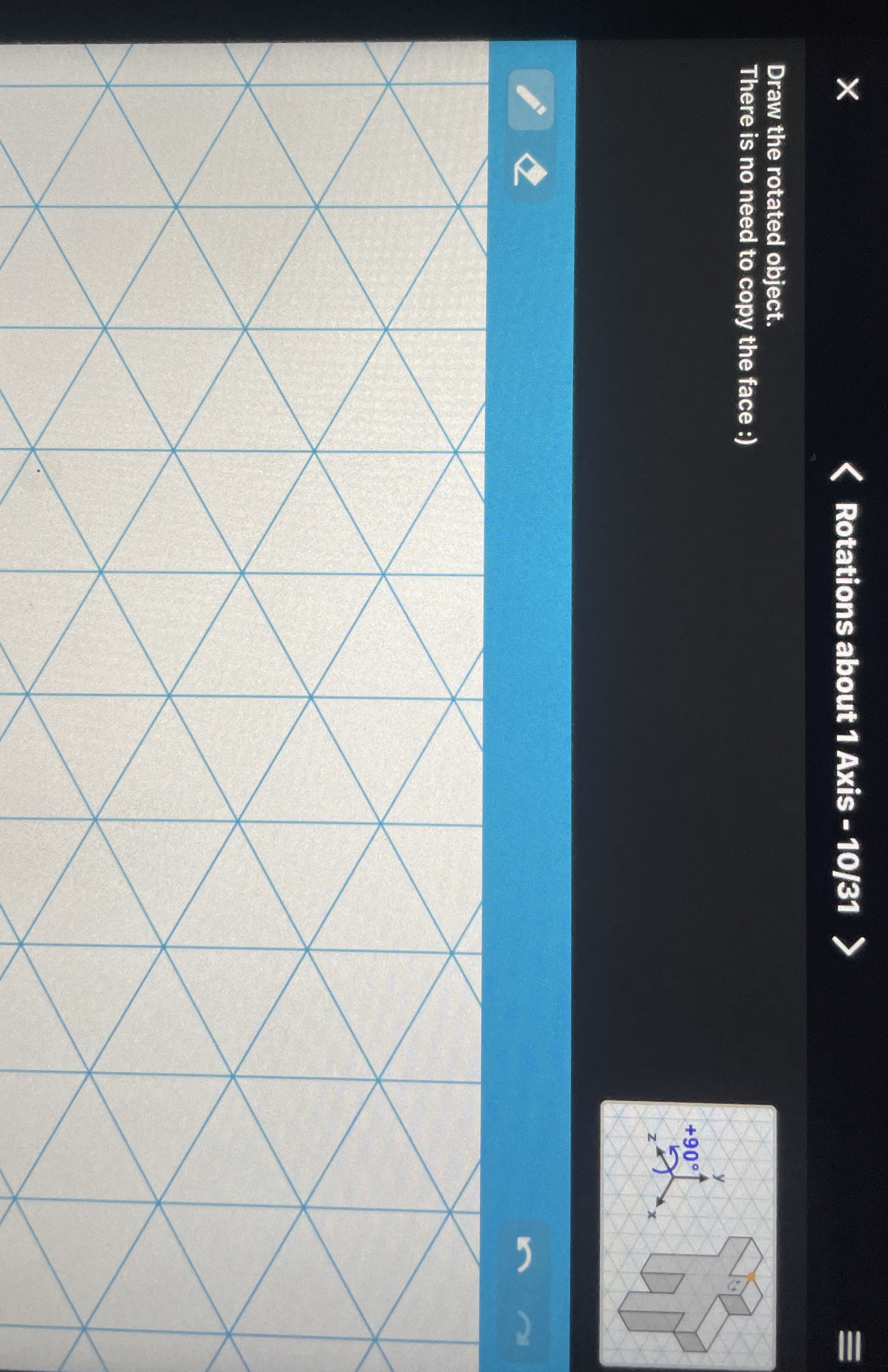 Rotations about 1 Axis - 1 0 / 3 1 Draw the