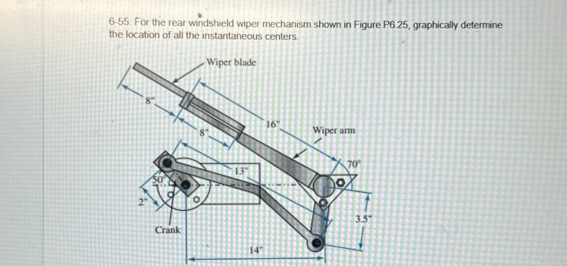 6 - 5 5 : For the rear windshield wiper mechanism