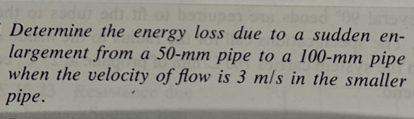 Determine the energy loss due to a sudden