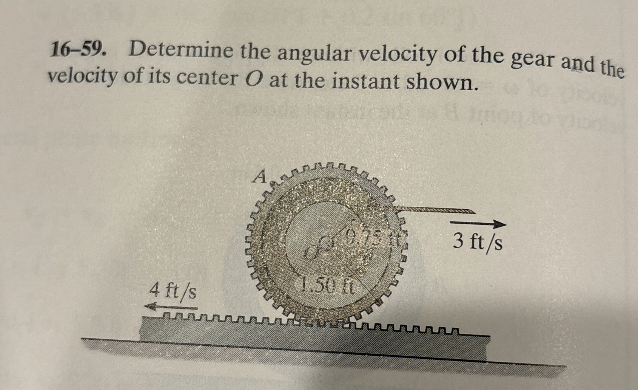 1 6 - 5 9 . Determine the angular velocity of the