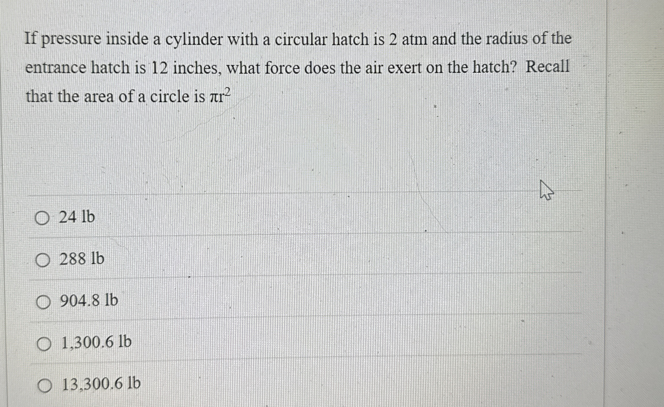 If pressure inside a cylinder with a circular