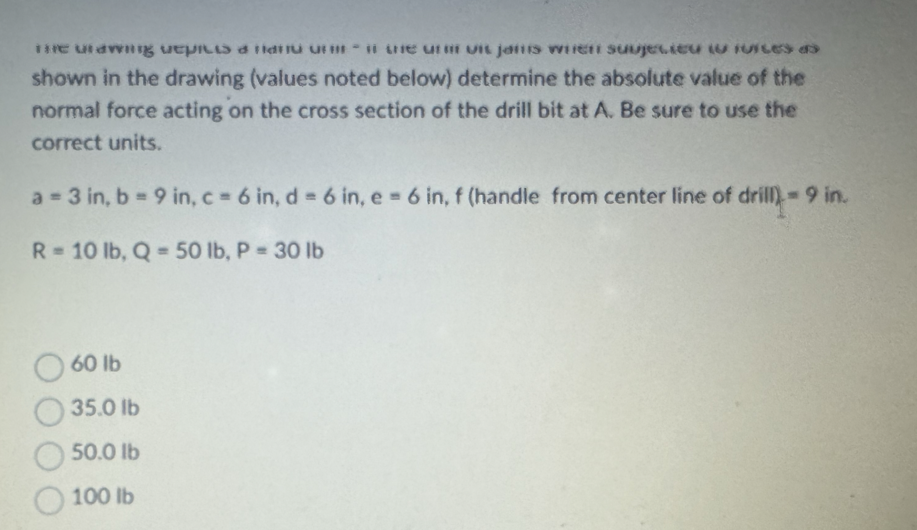 The drawing depocts a hand drill - if the drill