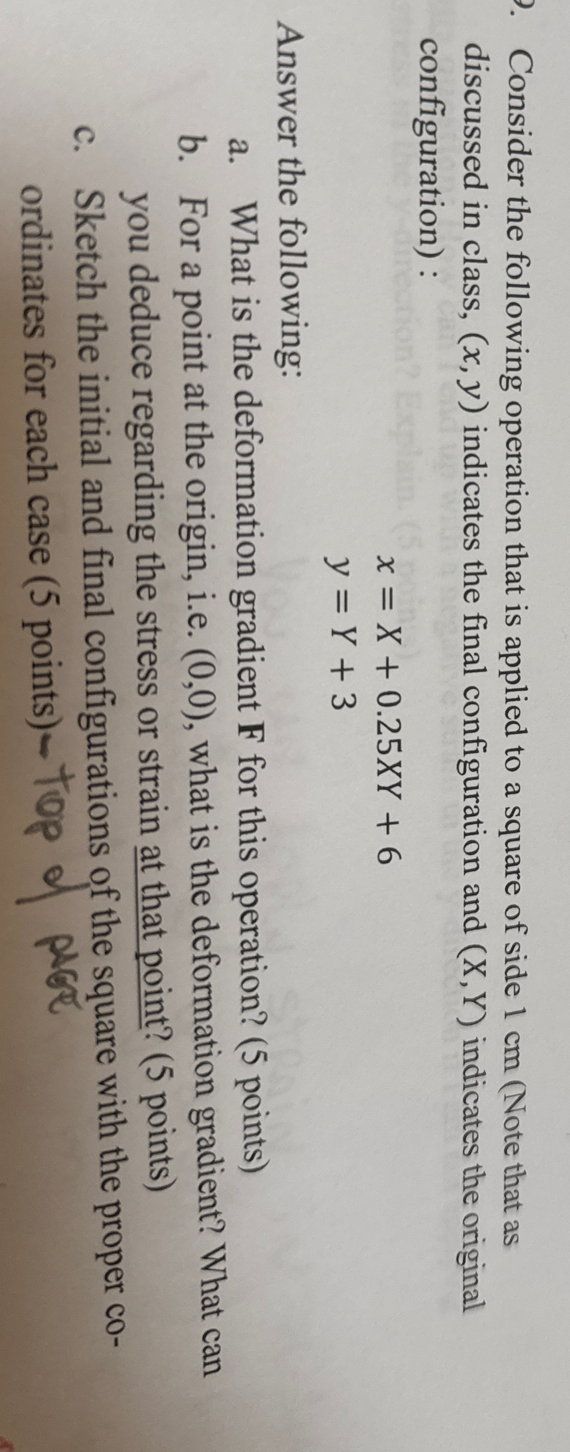 Consider the following operation that is applied